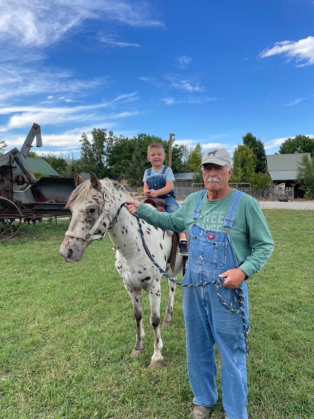John Price and Hank riding Dash